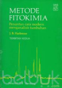 Metode Fitokimia: penuntun cara modern menganalisis tumbuhan