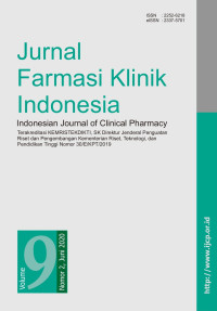 Jurnal Farmasi Klinik Indonesia Volume 9, Nomor 2, Juni 2020