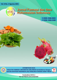 Jurnal Farmasi dan Ilmu Kefarmasian Indonesia Vol. 8 No. 2 Agustus 2021