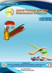 Jurnal Farmasi dan Ilmu Kefarmasian Indonesia Vol. 10 No. 2 Agustus 2023