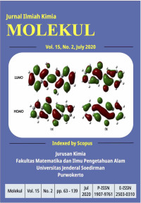 Jurnal Ilmiah Kimia MOLEKUL Volume 15 No. 2, July 2020