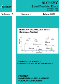 Alchemy Jurnal Penelitian Kimia Volume 17 Nomor 1 Tahun 2021