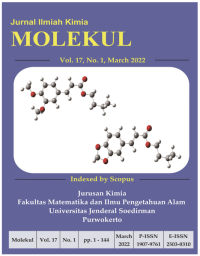 Jurnal Ilmiah Kimia MOLEKUL Volume 17 No. 1, Maret 2022