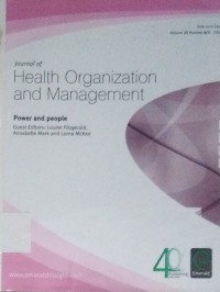 Image of Journal of Health Organization and Management