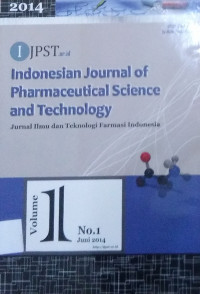 Indonesian Journal of Pharmaceutical  Science and Technologi : jurnal ilmu dan teknologi farmasi indonesia Vol.1 No.1