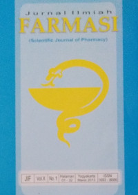 Jurnal Ilmiah Farmasi: Scientific Journal of Pharmacy Vol X, No.1, Maret 2013