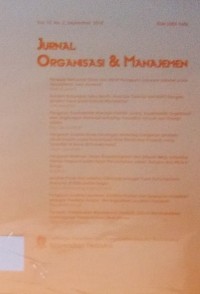 Image of Jurnal Organisasi & Manajemen vol vii no 3 oktober 2007