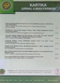 kartika Jurnal Ilmiah Farmasi Vol.1,No.1 Desember 2013