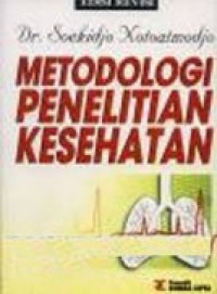 Metodologi Penelitian Kesehatan