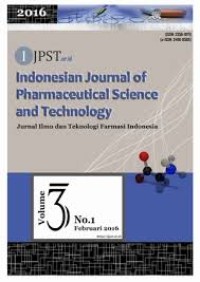Image of Jurnal Ilmu dan Teknologi Farmasi Indonesia : Indonesian of Pharmaceutical Science and Tecnology vol 2 no 3